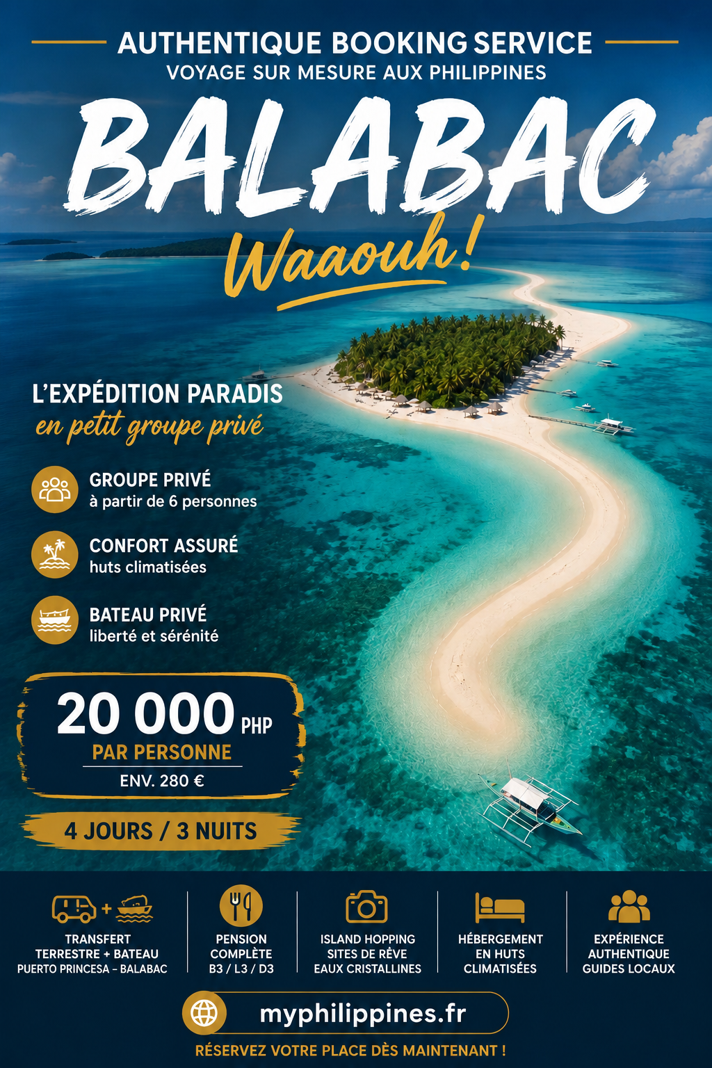 Balabac en petit groupe privé : 4 jours dans l’un des derniers paradis des Philippines